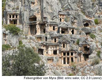 Felsengrab in Myra  Lykien-Türkei 